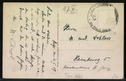 AK Stolp i. Pom., Gymnasium mit Anlagen