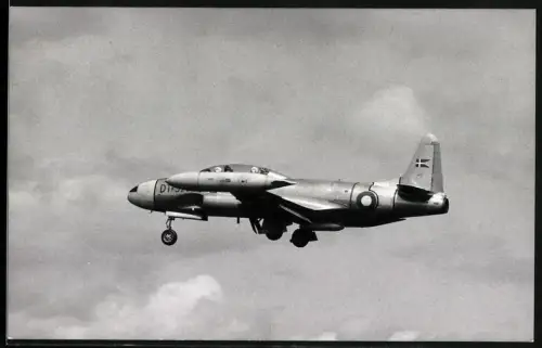 Fotografie Flugzeug Lockheed T-33 Kampfjet / Jagdflugzeug Jasta im Landeanflug