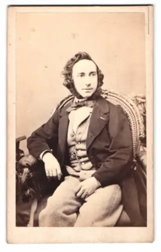 Fotografie Jos. Aibl, München, Portrait Camillo Sivori, italienischer Violinist und Komponist