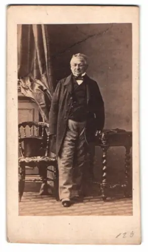 Fotografie Jos. Aibl, München, Portrait Adolph Thiers, 1. Präsident der 3. Republik von Frankreich