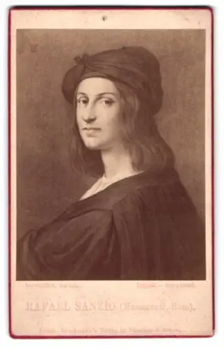 Fotografie Friedr. Bruckmann, Berlin, Portrait Rafael Sanzio, Slebstbildnis
