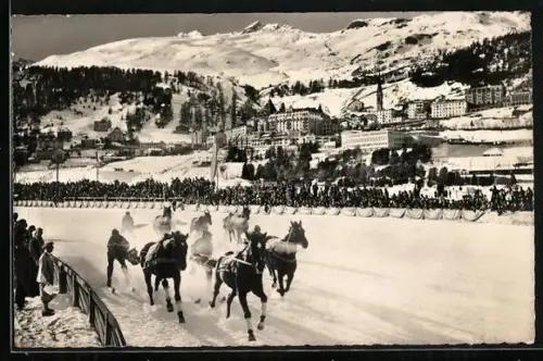 AK St. Moritz, Skijöring auf dem St. Moritzersee