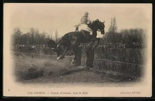 AK Les Sports, Courses d`Auteuil, Saut de Haie