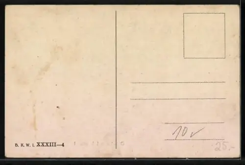 Künstler-AK Das kann ich auch!, Bonzo und Liebespaar