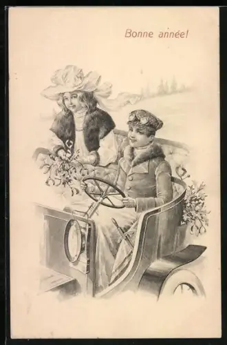 AK Knabe lenkt ein Auto