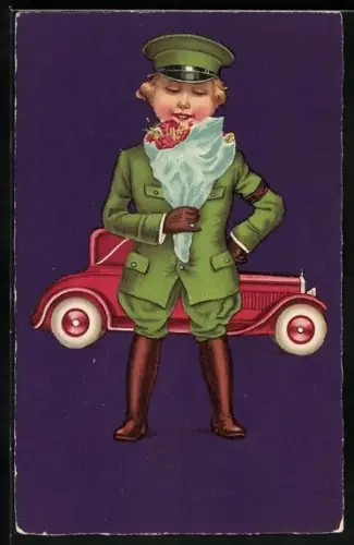 AK Chauffeur mit Auto