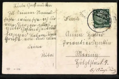 AK Auto mit kleiner Kapelle