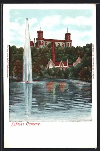 Lithographie Camenz, Schloss Camenz