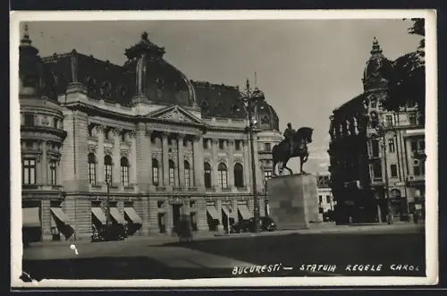 AK Bucuresti, Statuia Regele Caro