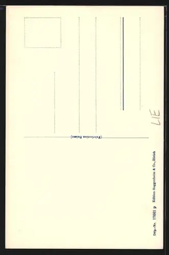 AK Vaduz, Blick zum Schloss