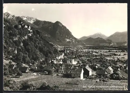 AK Vaduz, Blick auf Ort und Umgebung
