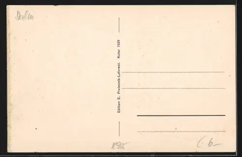 AK Perast, Ortsansicht aus der Vogelschau