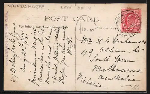 AK London, Bolingbroke Grove S. W. R. 399