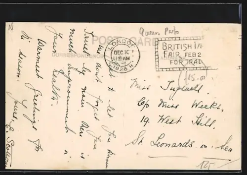 AK London, Kempe Road N. W.