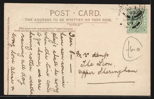 Präge-AK Putney, The High Street, Passepartout