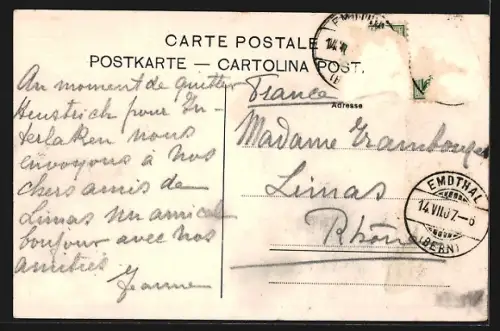 AK Bad Heustrich, Ortsansicht mit Talblick