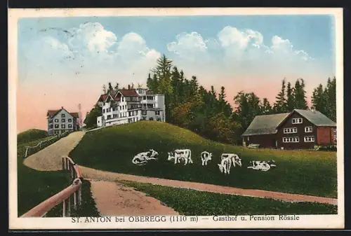 AK St. Anton bei Oberegg, Gasthof und Pension Rössle