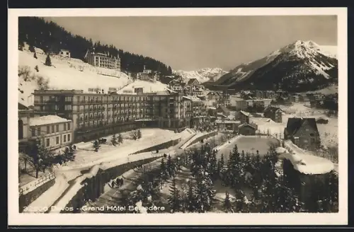AK Davos, Hotel Belvedere im Winter