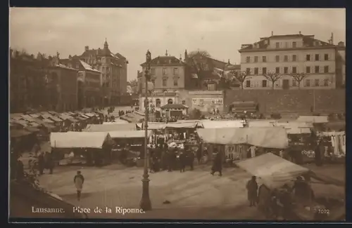AK Lausanne, Place de la Riponne