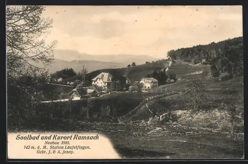 AK Ramsach, Teilansicht des Kurorts von der Weide aus