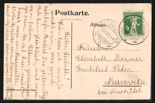 AK Ramsach, Teilansicht des Kurorts von der Weide aus