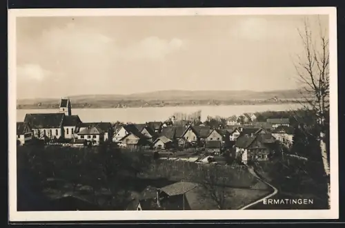 AK Ermatingen, Ortsansicht mit Seeblick