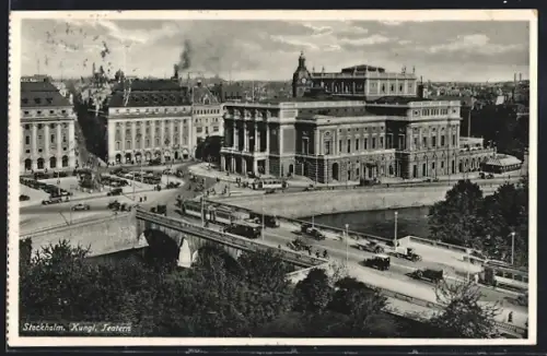 AK Stockholm, Kungl. Teatern, Strassenbahn