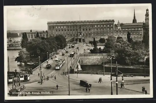 AK Stockholm, Kungl. Slottet, Strassenbahn