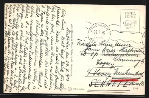 AK Stockholm, Kungl. Slottet, Strassenbahn