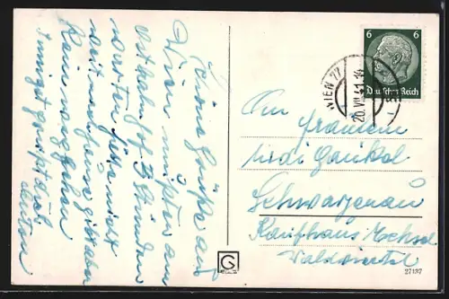 AK Wien, Universität mit Liebenbergdenkmal und Strassenbahn