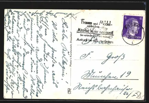 AK Essen, Freiheit mit Strassenbahn