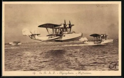 AK Wasserflugzeug RAF Flying-boats