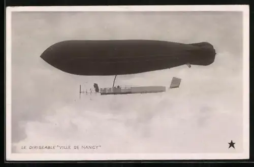 AK Le Dirigeable Ville de Nancy, Zeppelin
