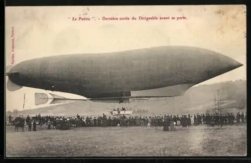 AK Dirigeable Le Patrie, Zeppelin