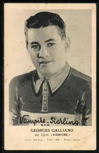 AK Radrennfahrer Georges Galliano, Radsport