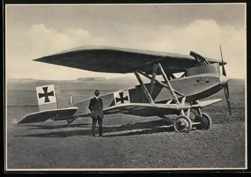 AK Ganzmetall-Flugzeug Junkers-J 4, Baujahr 1917, Doppeldecker