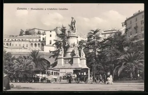 AK Genova, Monumento a Cristoforo Colombo