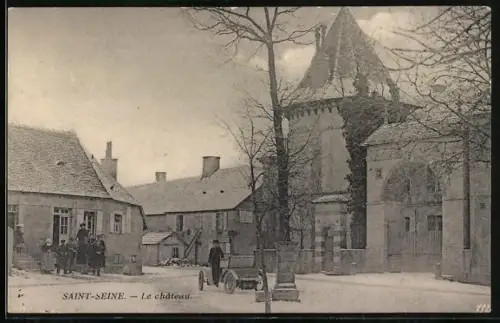 AK Saint-Seine, Le château en hiver