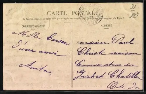 AK Vanvey-s-Ource /Côte-d`Or, Le Lavoir et le Cours de l`Ource