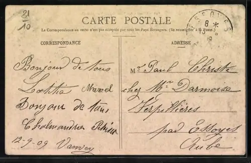 AK Vanvey /Côte-d`Or, Vue générale