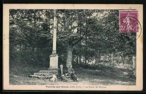 AK Vanvey-sur-Ource /Côte-d`Or, La Croix de Mission
