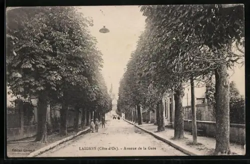 AK Laignes /Côte-d`Or, Avenue de la Gare