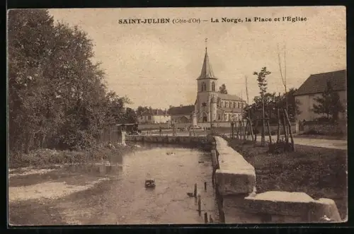 AK St-Julien-Clénay, La Norge, la Place et l`Eglise