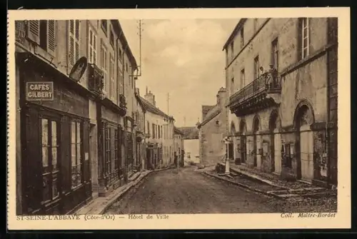 AK St-Seine-l`Abbaye /Côte-d`Or, Hôtel de Ville