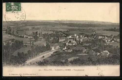 AK St-Marc-s-Seine /Côte-d`Or, Vue générale