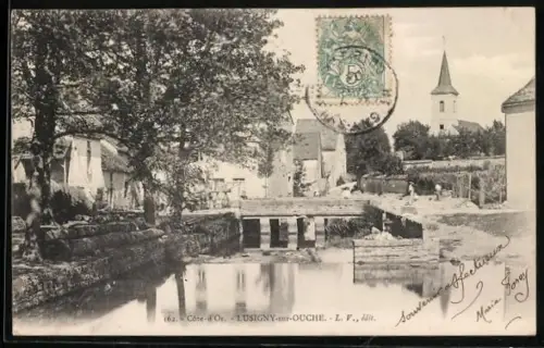 AK Lusigny sur Ouche, Vue d`ensemble