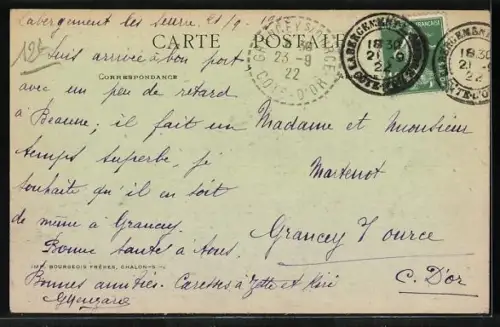 AK Labergement-les-Seurre /Côte-d`Or, La Poste