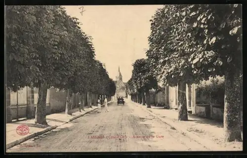 AK Laignes /Côte-d`Or, Avenue de la Gare