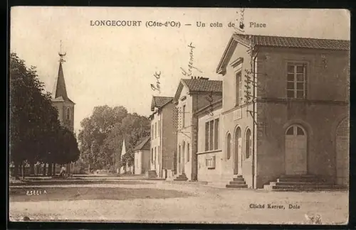 AK Longecourt /Côte-d`Or, Un coin de Place