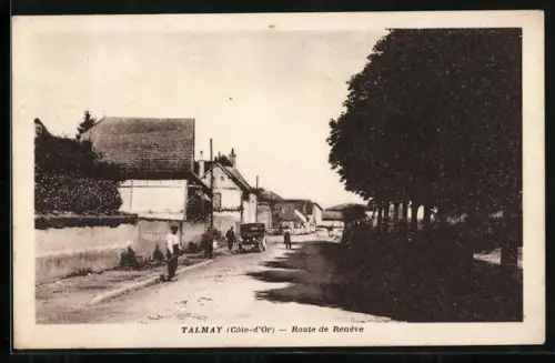 AK Talmay /Côte-d`Or, Route de Renève
